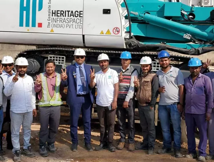 Image of construction engineers overseeing project activity on site